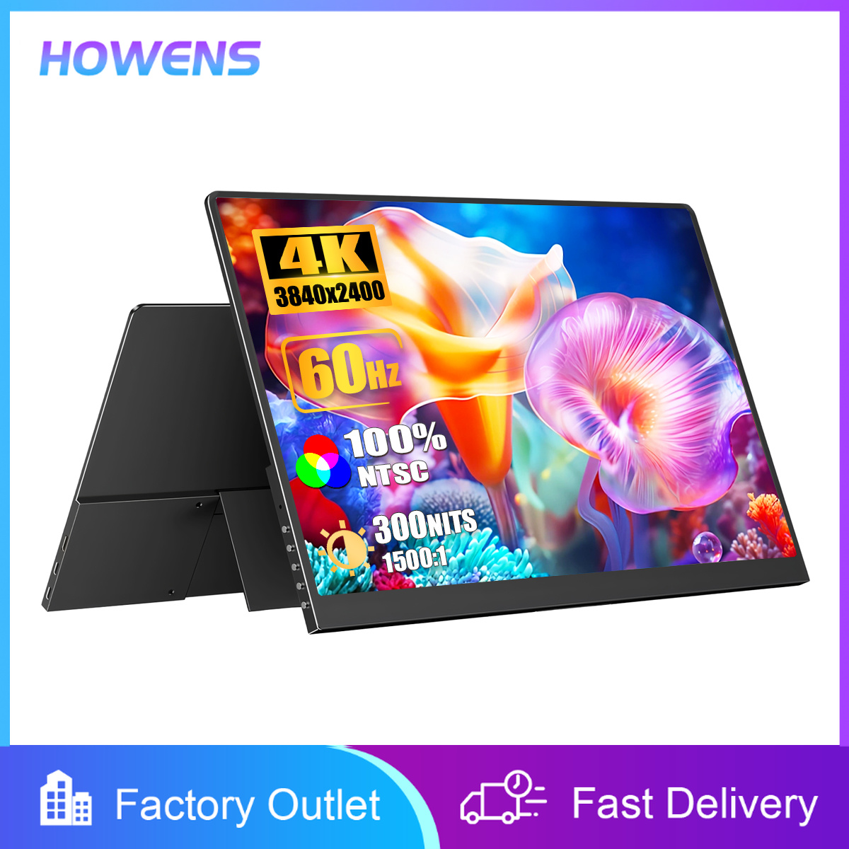 Pc Gaming Vs Ps5 - 15.6Inch 4K UHD Portable Monitor 3840x2400