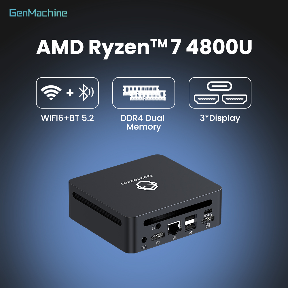 Pc Gaming Ryzen - GenMachine Mini PC AMD Ryzen 7