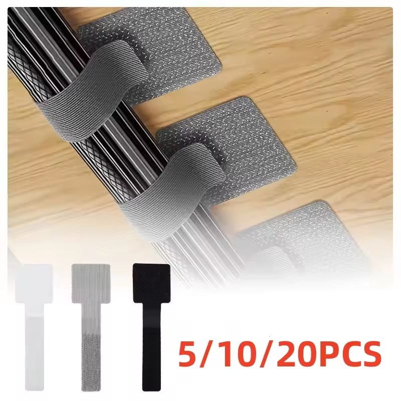 Cable Management Sleeve - 20/10/5/1PCS Releasable Cable Organizer Ties Mouse