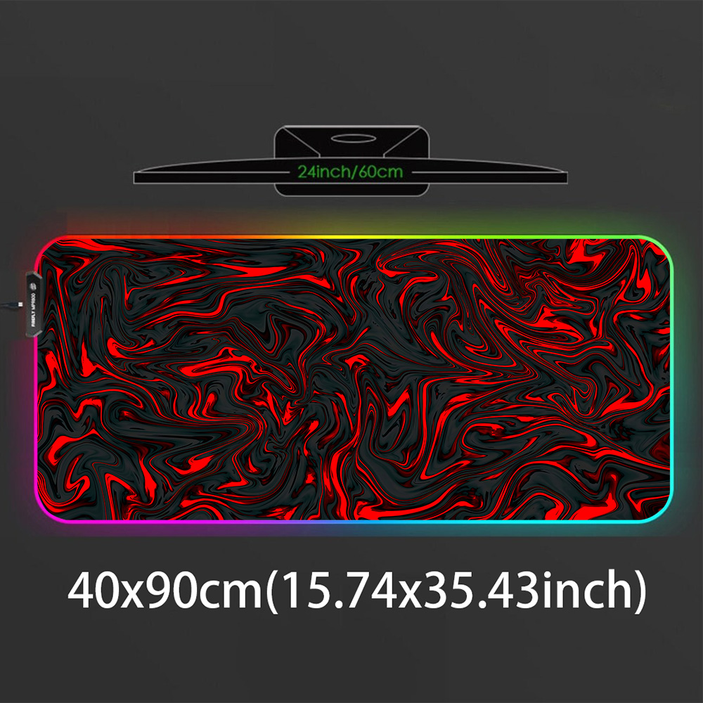 Mousepad RGB Mouse Pad Red and - Pc Gaming Liquid review and price