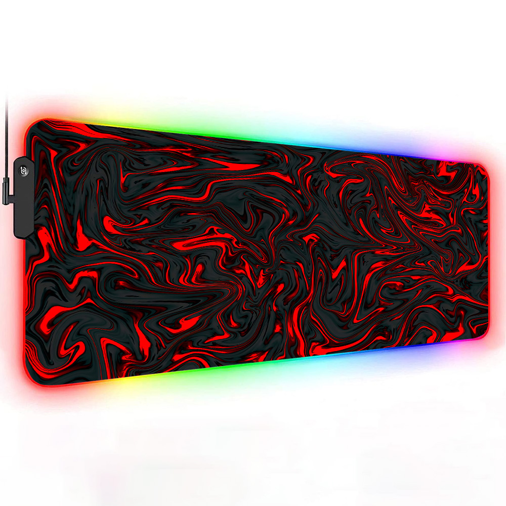 Mousepad RGB Mouse Pad Red and - Pc Gaming Liquid review and price