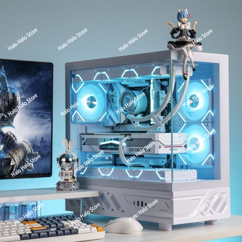White Seaview ATX PC Case Temp - Pc Gaming Liquid review and price