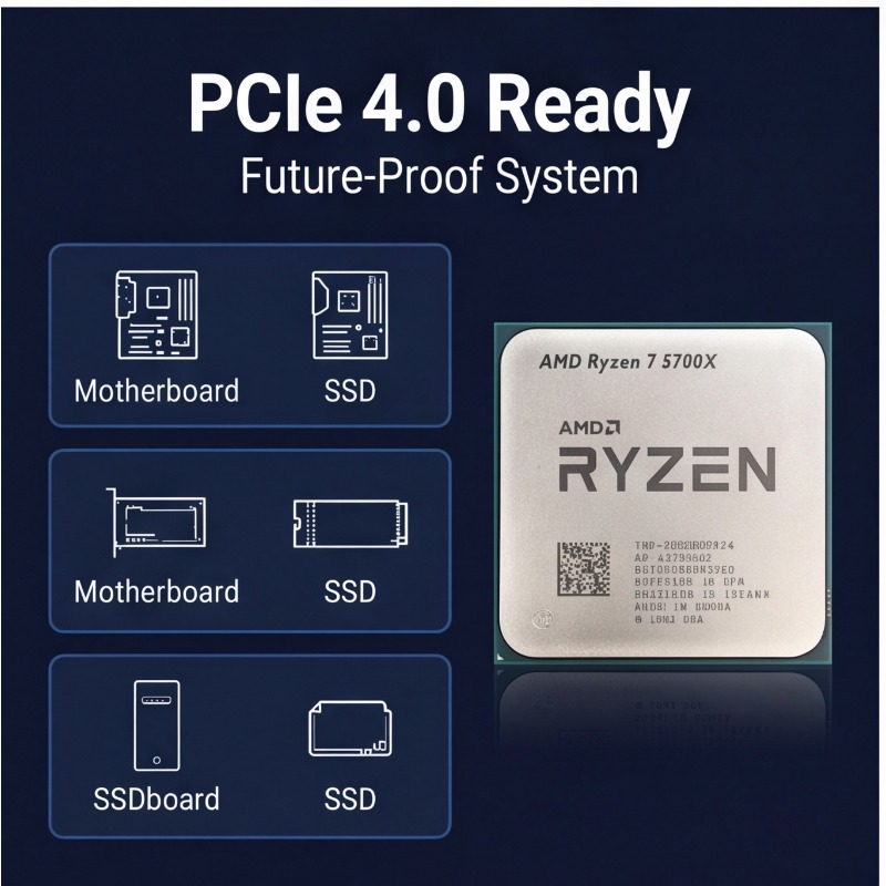 AMD Ryzen 7 5700X Processor Fo - Pc Gaming Ryzen 7 review and price