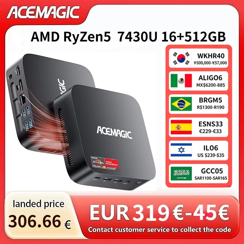 ACEMAGIC AMD Ryzen 5 7430U Min - Pc Gaming Ryzen 7 review and price