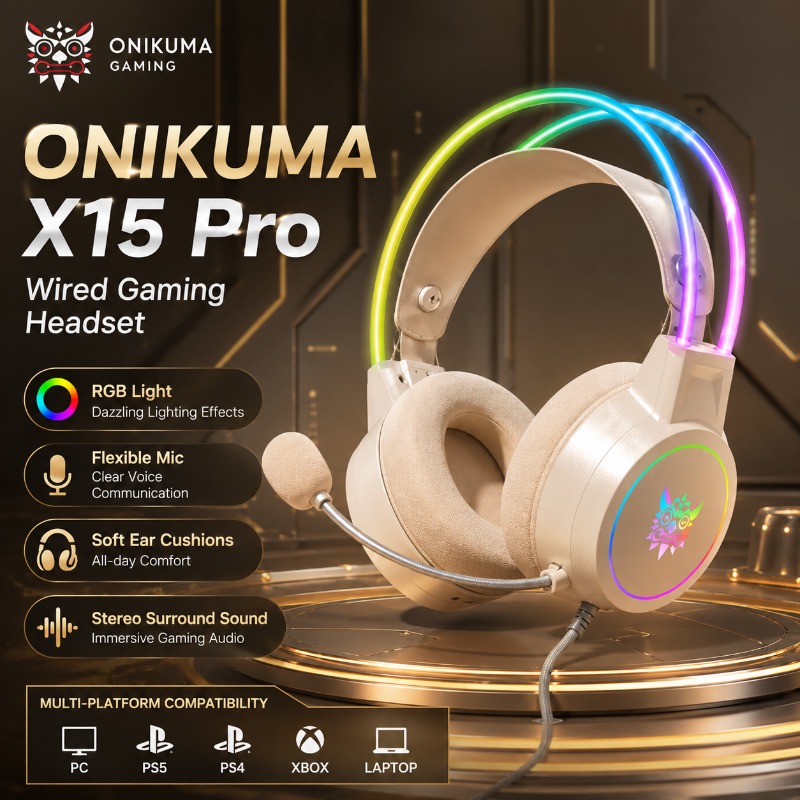 ONIKUMA X15 Pro Gaming Headset - Pc Gaming Vs Ps5 review and price