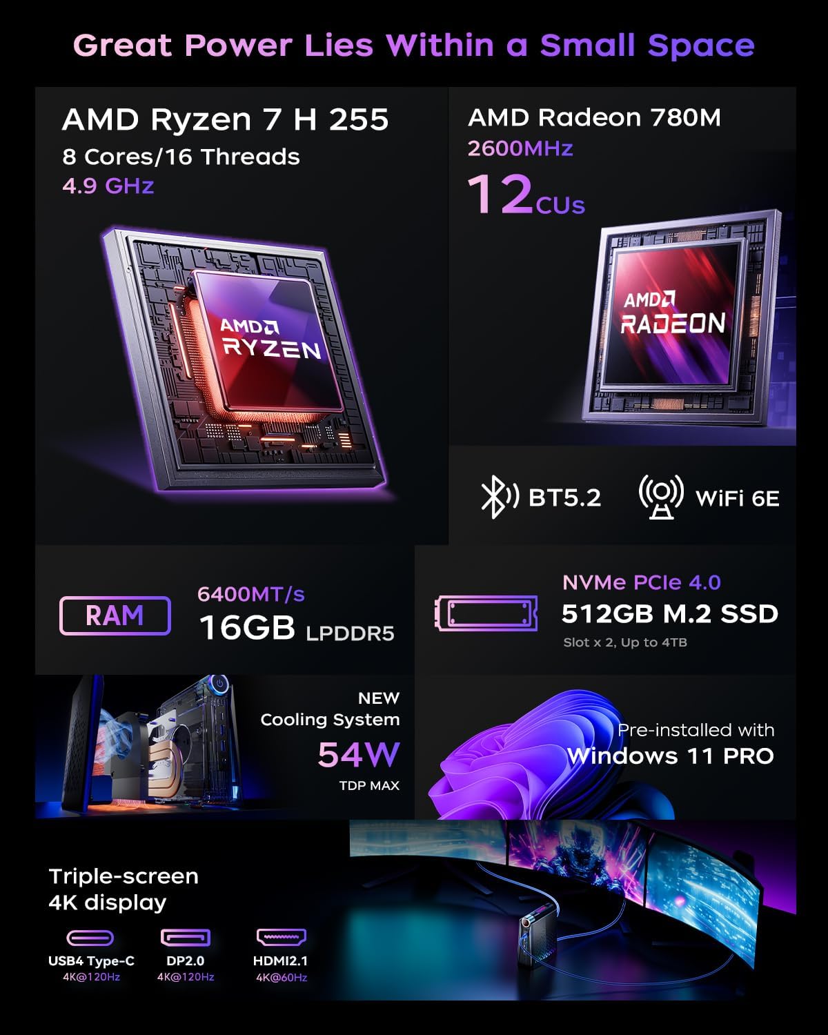 KAMRUI Gaming Mini PC Ryzen 7  - Pc Gaming Ryzen review and price