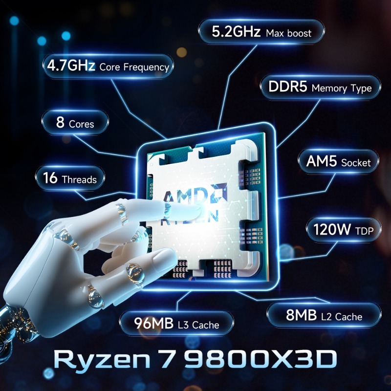AMD Ryzen 7 9800X3D Content Cr - Pc Gaming Ryzen review and price