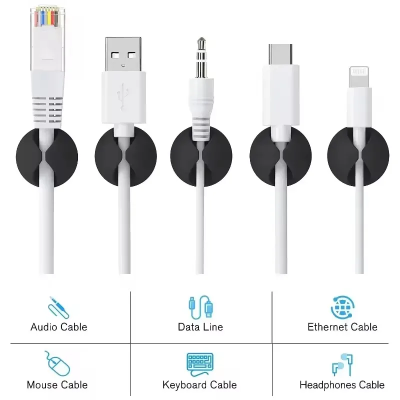 5/50Pcs Mini Cable Organizer S - Cable Management Sleeve review and price