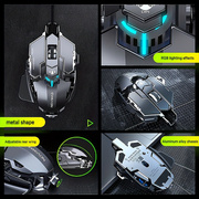 EWEADN Wired Gaming Mouse, RGB - Mouse Bungee Holder review and price